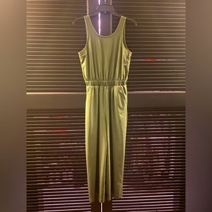 CALIA smocked waist wide leg jumpsuit. XS